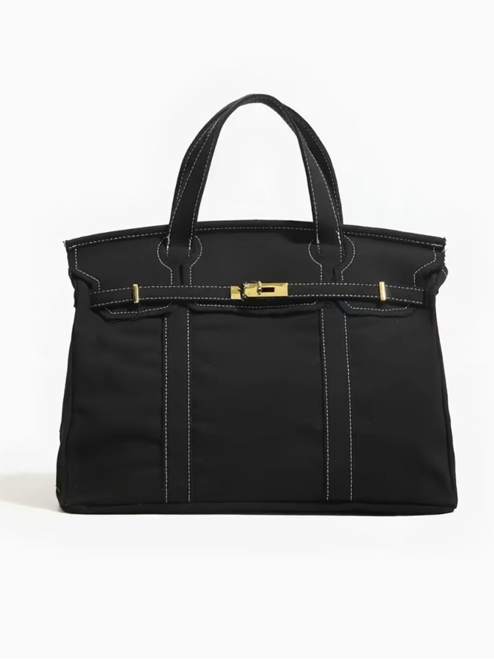 Boatkin Canvas Tote Bag in Black